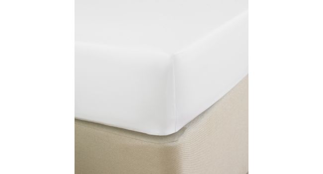 White 100% Egyptian Cotton Emperor 200 x 200 cm Extra Deep Fitted Sheet 200 T 